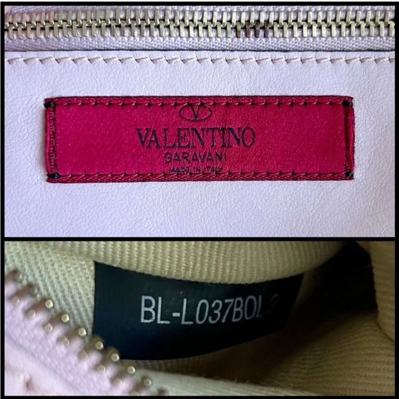 VALENTINO GARAVANI✨Small Grain Calfskin Leather Rockstud Bag✨FLAWLESS✨Light Pink - Picture 4 of 8